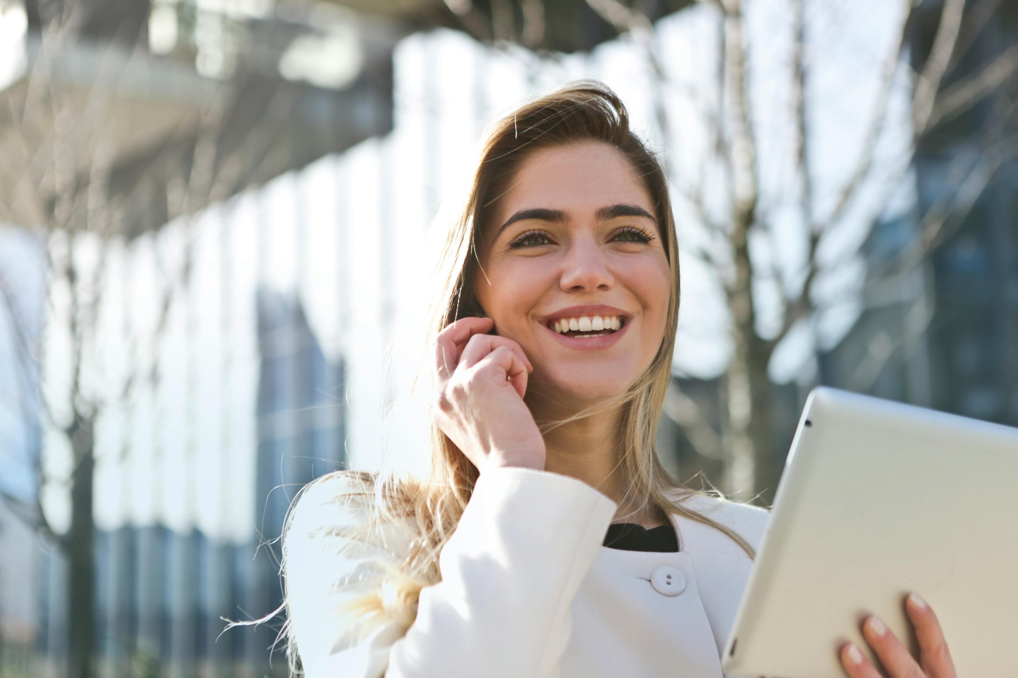 happy female consultant