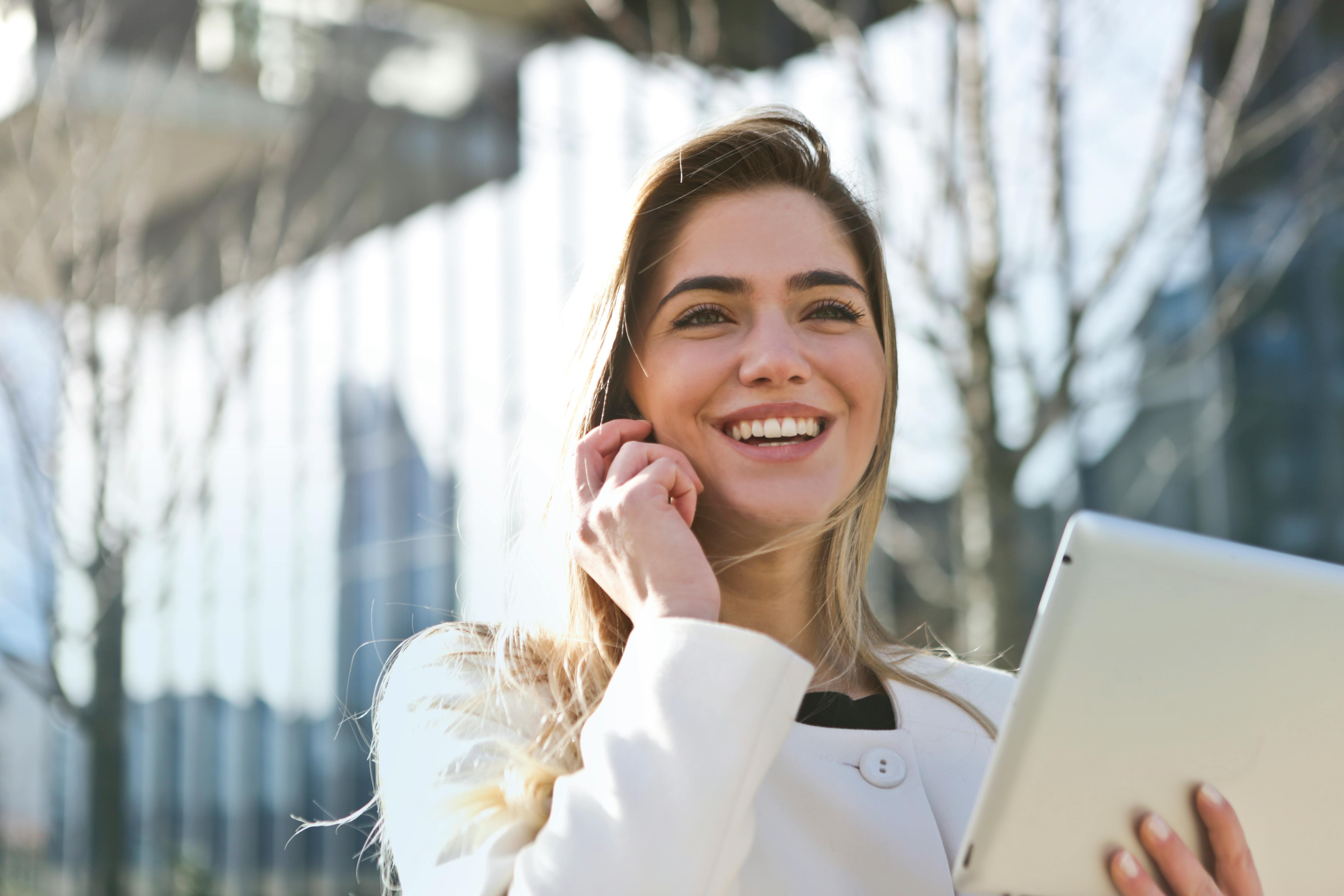 happy female consultant